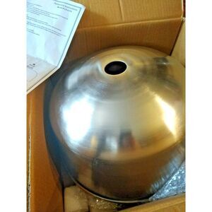 NEW IN BOX Farmhouse Light ~ Brushed Nickel Farmhouse Style Pendant 9.5x15.7 NOS